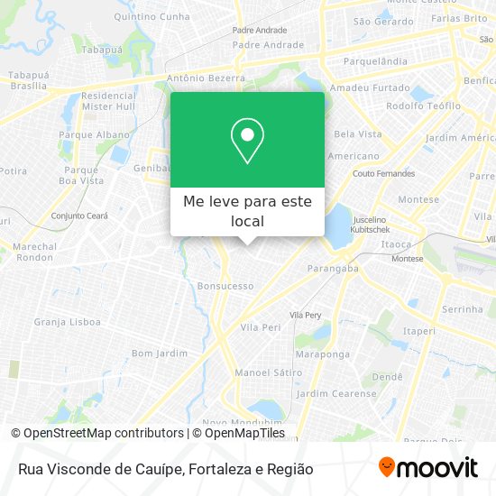 Rua Visconde de Cauípe mapa