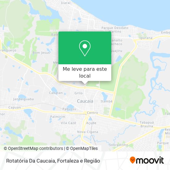 Rotatória Da Caucaia mapa