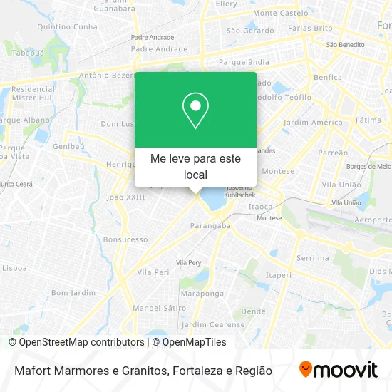 Mafort Marmores e Granitos mapa