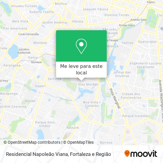 Residencial Napoleão Viana mapa