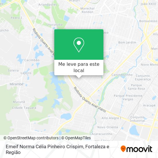 Emeif Norma Célia Pinheiro Crispim mapa
