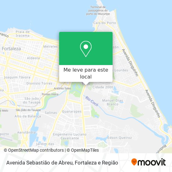 Avenida Sebastião de Abreu mapa