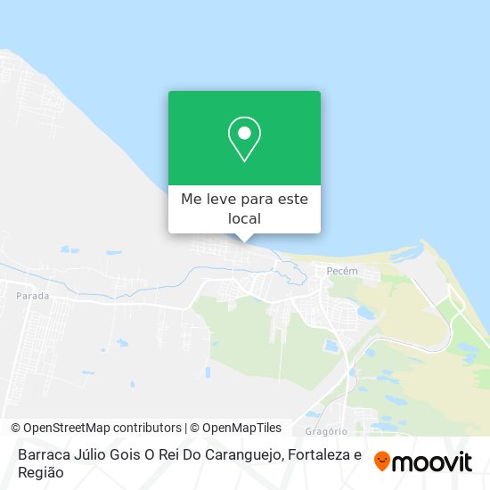 Barraca Júlio Gois O Rei Do Caranguejo mapa