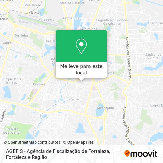 AGEFIS - Agência de Fiscalização de Fortaleza mapa