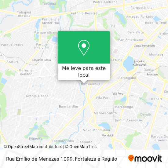 Rua Emílio de Menezes 1099 mapa