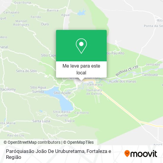 Paróquiasão João De Uruburetama mapa