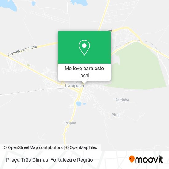 Praça Três Climas mapa