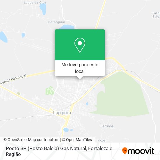 Posto SP (Posto Baleia) Gas Natural mapa