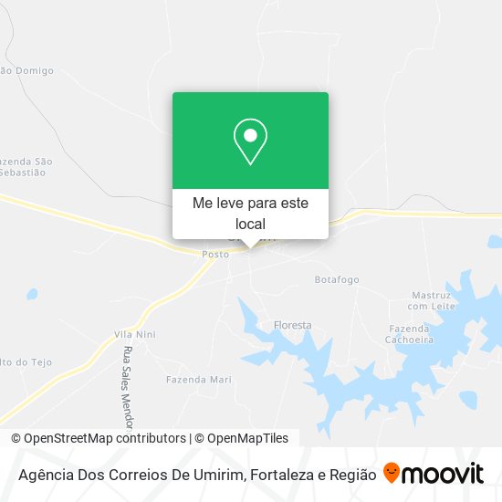 Agência Dos Correios De Umirim mapa