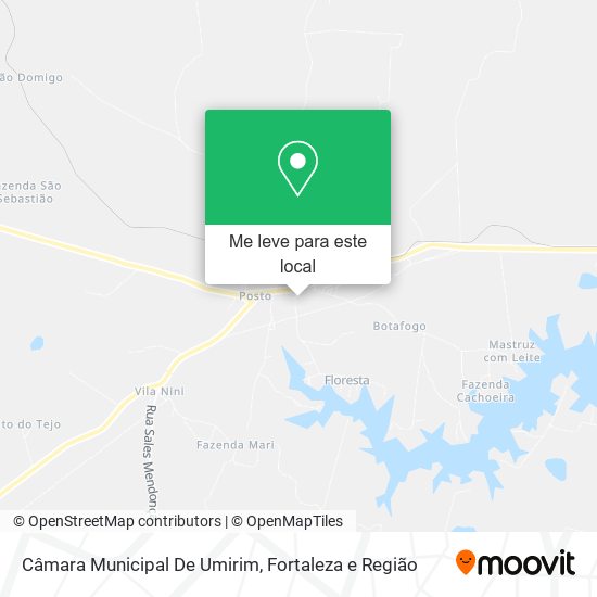 Câmara Municipal De Umirim mapa