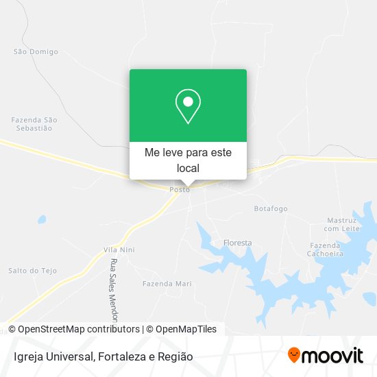 Igreja Universal mapa