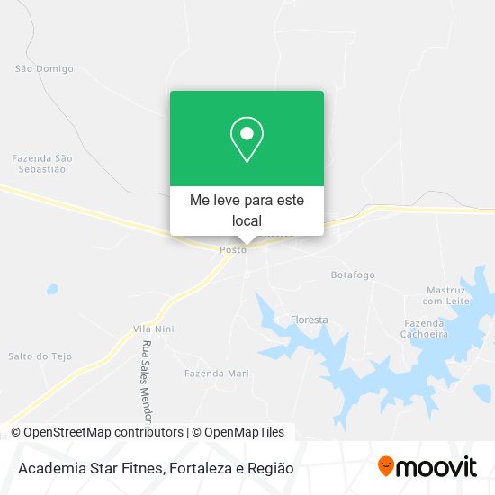 Academia Star Fitnes mapa