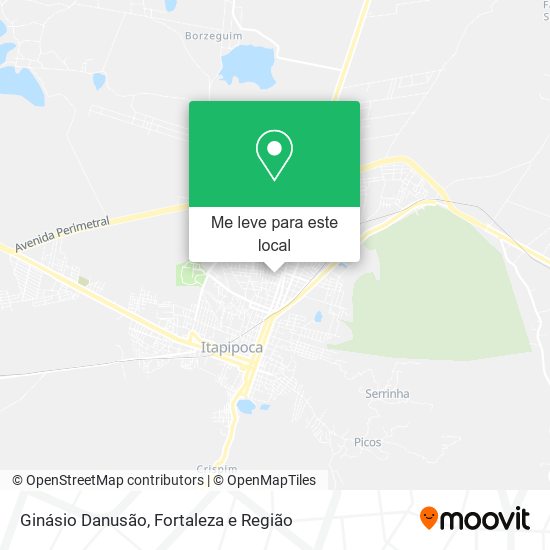 Ginásio Danusão mapa