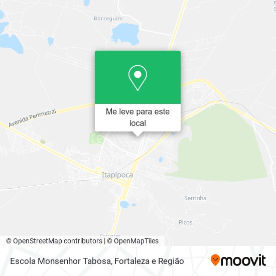 Escola Monsenhor Tabosa mapa