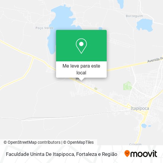 Faculdade Uninta De Itapipoca mapa