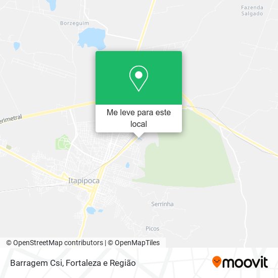 Barragem Csi mapa