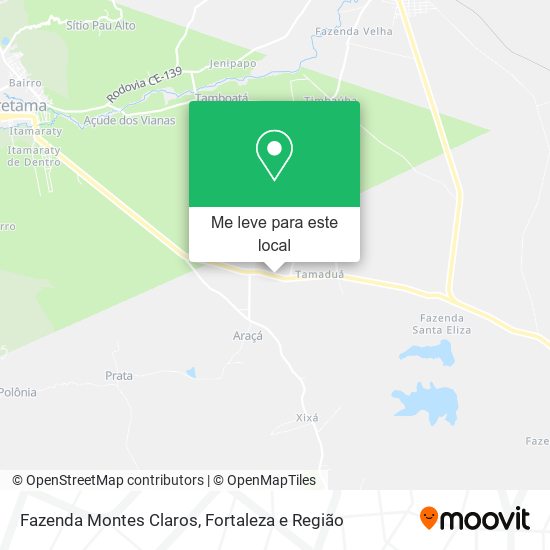 Fazenda Montes Claros mapa