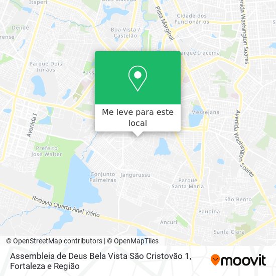 Assembleia de Deus Bela Vista São Cristovão 1 mapa