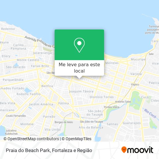 Praia do Beach Park mapa