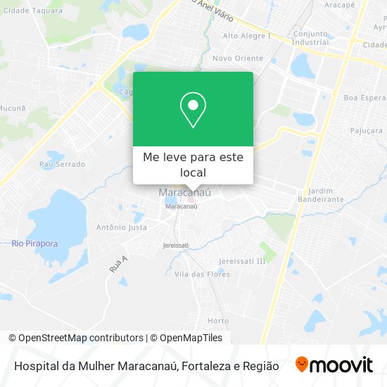 Hospital da Mulher Maracanaú mapa