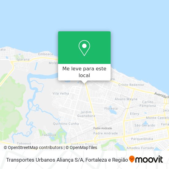 Transportes Urbanos Aliança S / A mapa