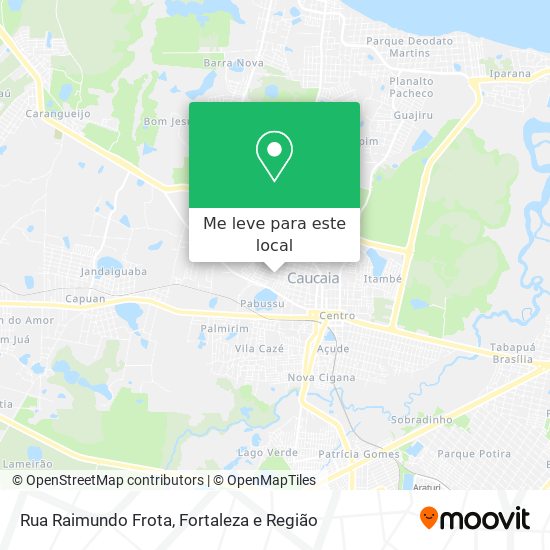 Rua Raimundo Frota mapa