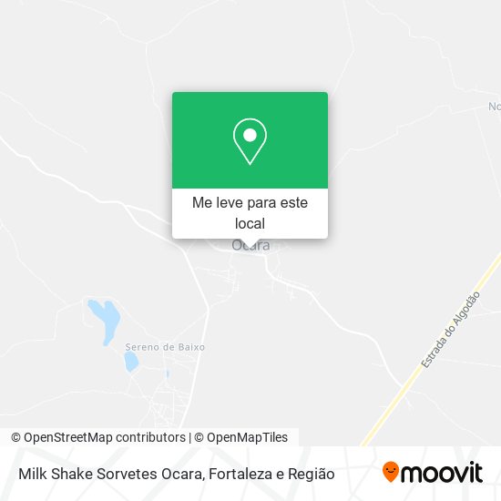 Milk Shake Sorvetes Ocara mapa