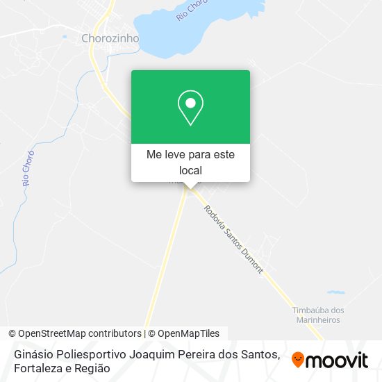 Ginásio Poliesportivo Joaquim Pereira dos Santos mapa