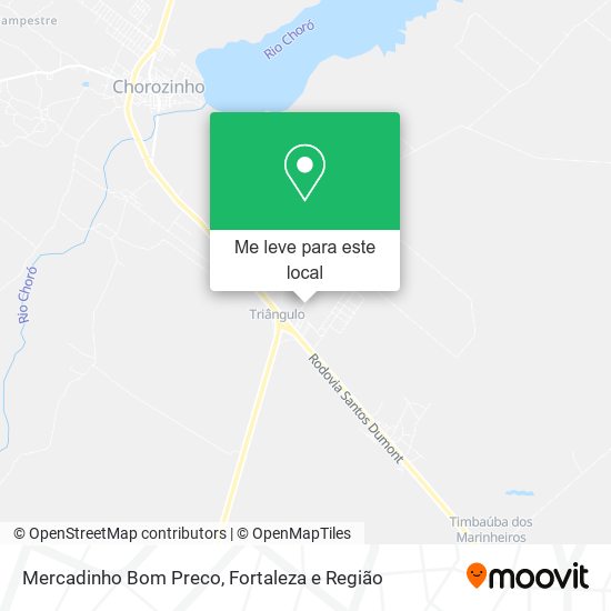 Mercadinho Bom Preco mapa