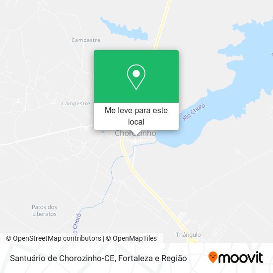 Santuário de Chorozinho-CE mapa