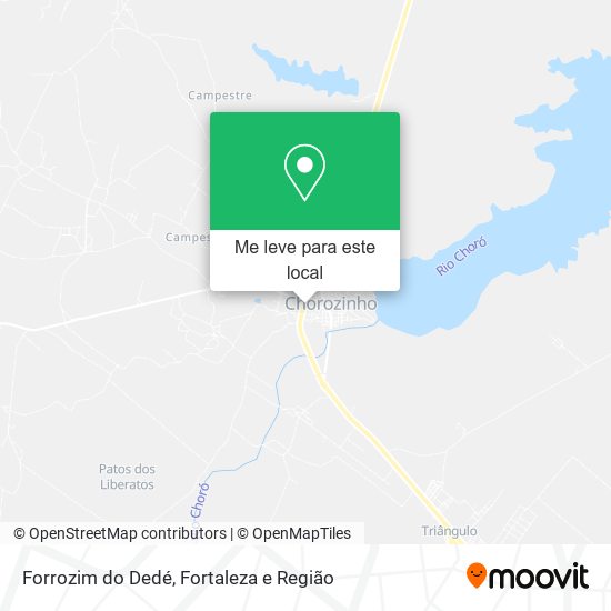 Forrozim do Dedé mapa