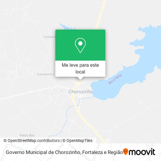 Governo Municipal de Chorozinho mapa