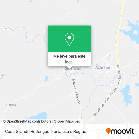 Casa Grande Redenção mapa