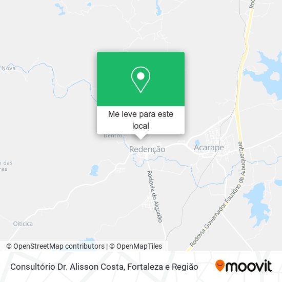 Consultório Dr. Alisson Costa mapa