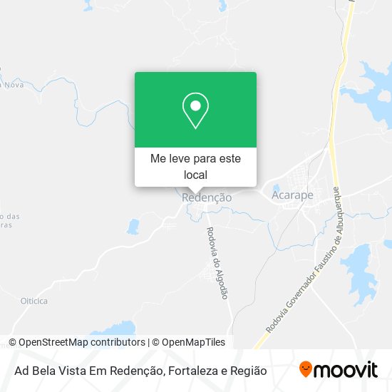 Ad Bela Vista Em Redenção mapa