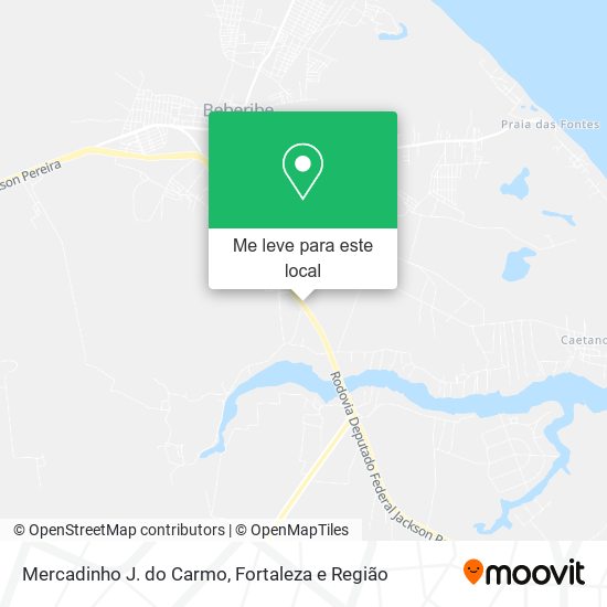 Mercadinho J. do Carmo mapa