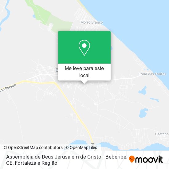 Assembléia de Deus Jerusalém de Cristo - Beberibe, CE mapa