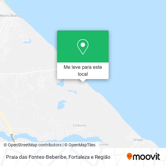 Praia das Fontes-Beberibe mapa