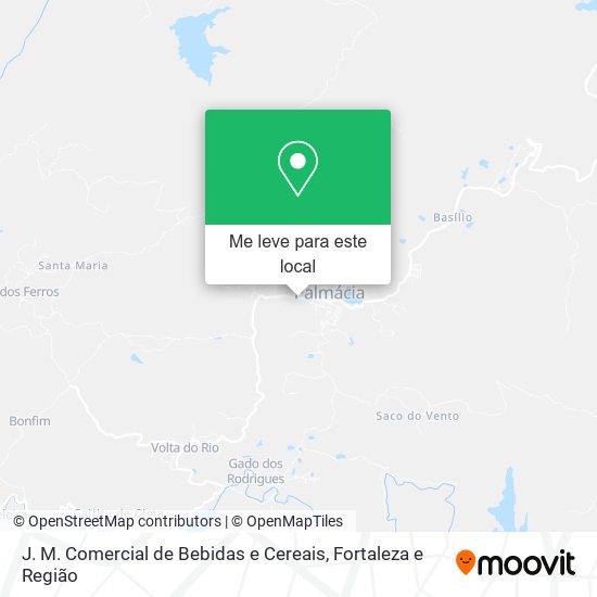 J. M. Comercial de Bebidas e Cereais mapa