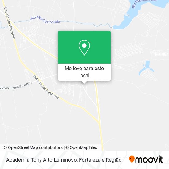 Academia Tony Alto Luminoso mapa