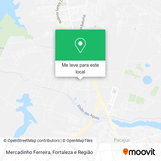 Mercadinho Ferreira mapa