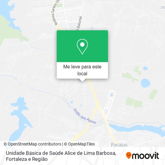 Unidade Básica de Saúde Alice de Lima Barbosa mapa