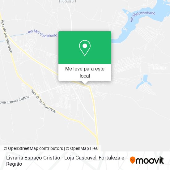 Livraria Espaço Cristão - Loja Cascavel mapa