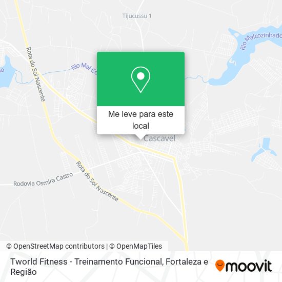 Tworld Fitness - Treinamento Funcional mapa