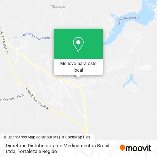 Dimebras Distribuidora de Medicamentos Brasil Ltda mapa