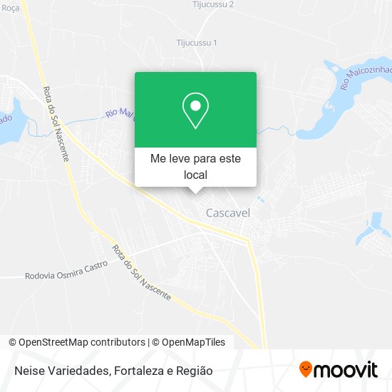 Neise Variedades mapa