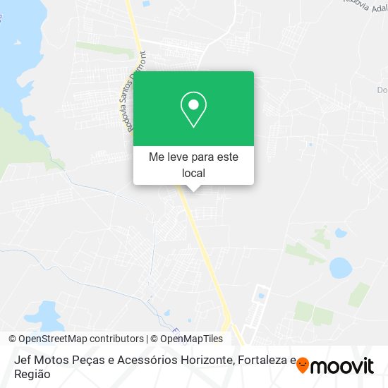 Jef Motos Peças e Acessórios Horizonte mapa