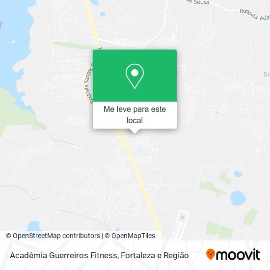 Acadêmia Guerreiros Fitness mapa