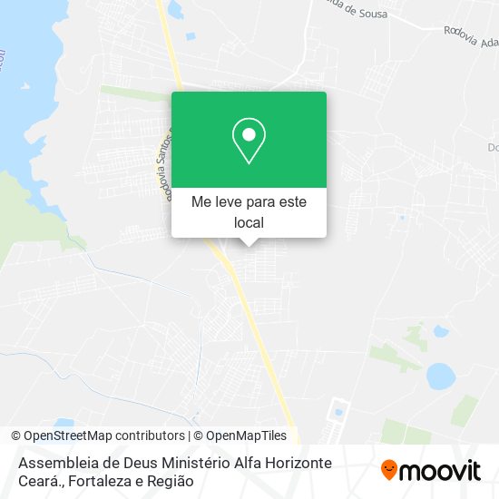 Assembleia de Deus Ministério Alfa Horizonte Ceará. mapa