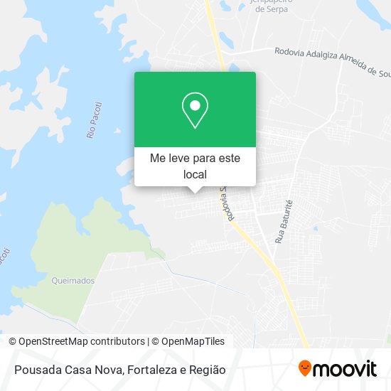 Pousada Casa Nova mapa